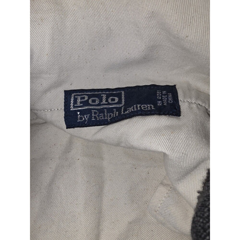 Polo Ralph Lauren Charcoal Grey Heather Textured Pants Mens 36x32 Ankle Zipper - Picture 5 of 11